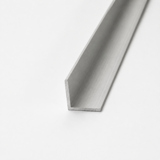 Cornier din aluminiu cu laturi egale - argintiu satinat