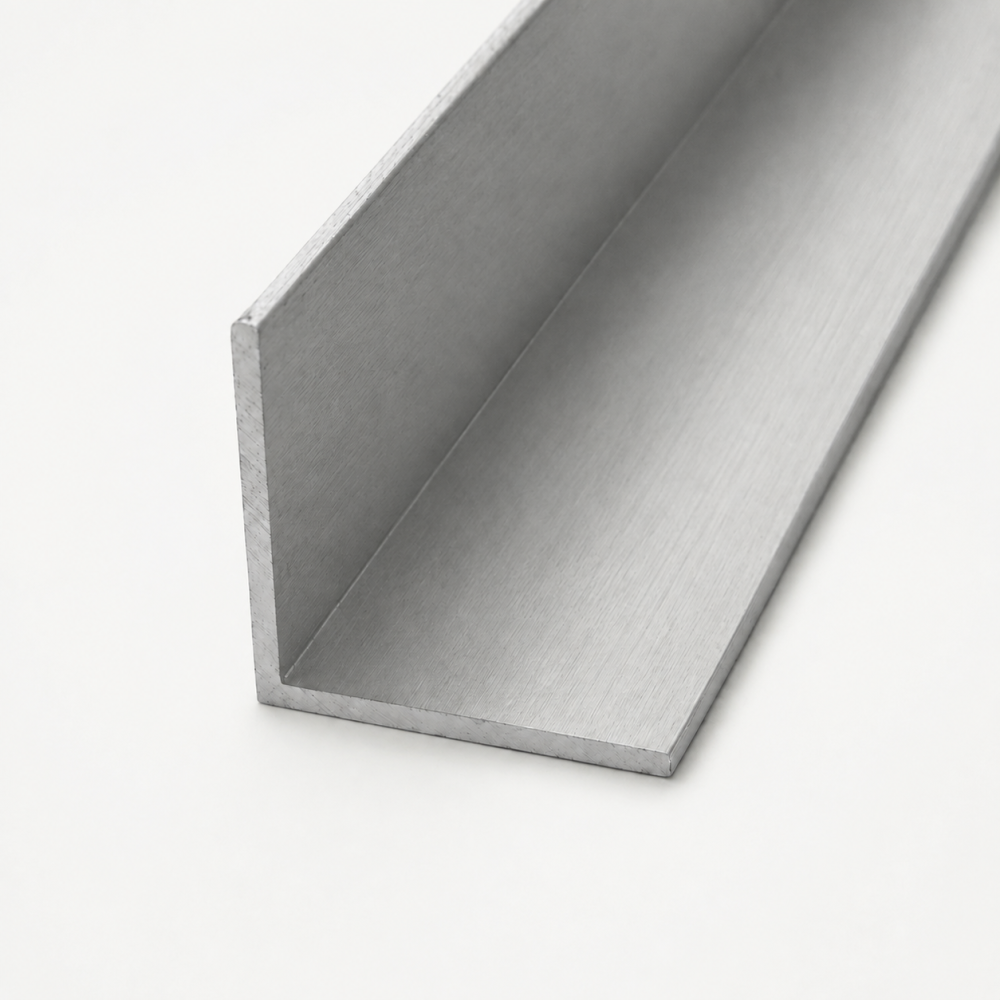 Cornier din aluminiu cu laturi egale - argintiu satinat