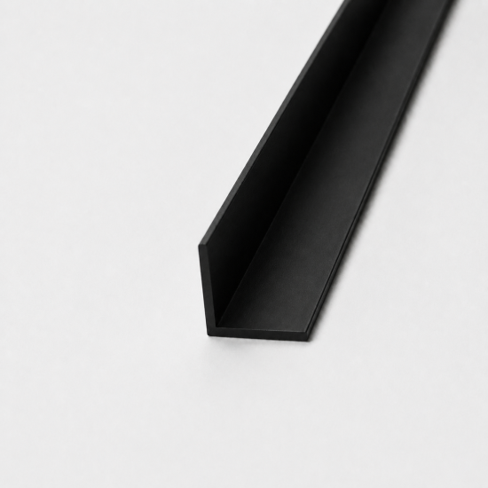Cornier din aluminiu cu laturi egale - negru