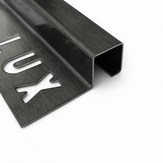 Bagheta patrata din inox - negru periat