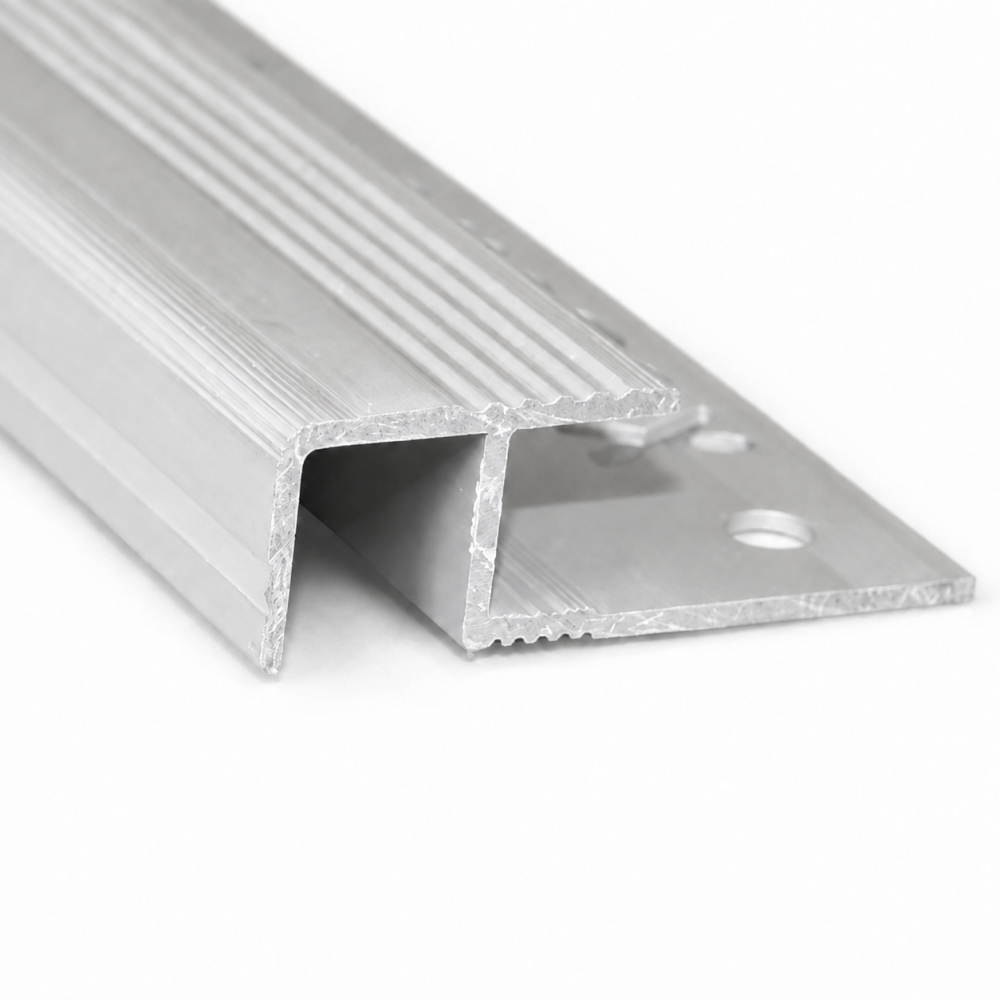 Protectie pentru trepte ceramice - argintiu satinat
