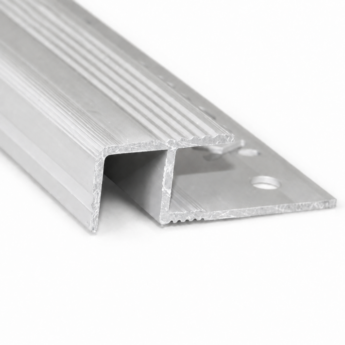 Protectie pentru trepte ceramice - argintiu satinat