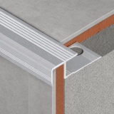 Protectie pentru trepte ceramice - argintiu satinat