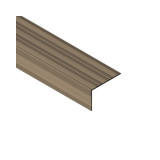 Protectie pentru trepte cu rizuri - bronz satinat