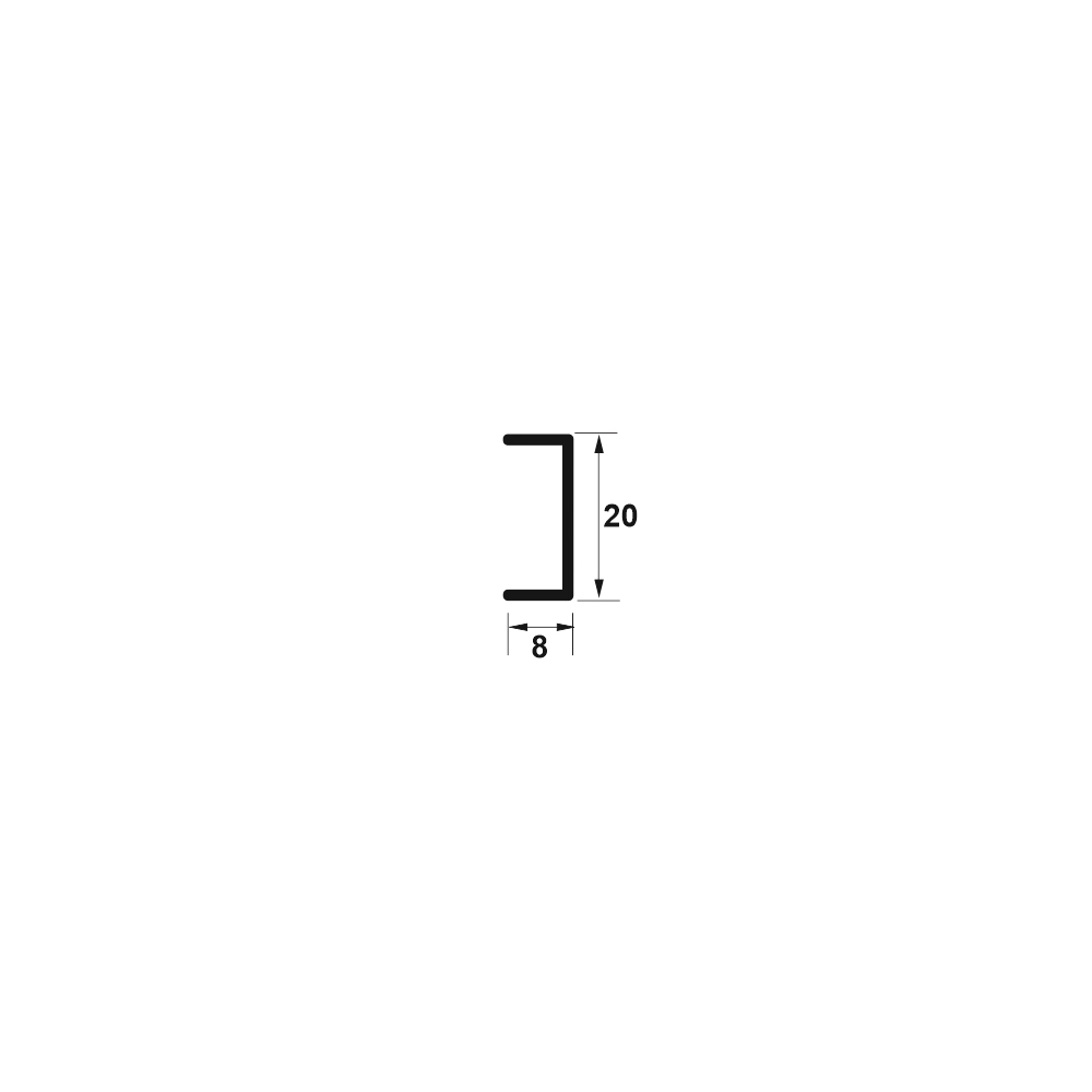 Bagheta de separare - inox periat