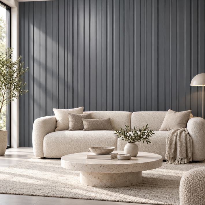 Riflaj decorativ - gri
