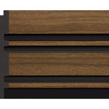 Riflaj decorativ - nuc si negru