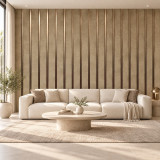 Riflaj decorativ - bej si auriu