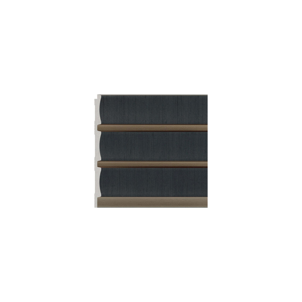 Riflaj decorativ - antracit si auriu