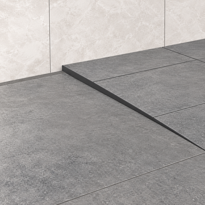 Profil din inox compensare dus - negru